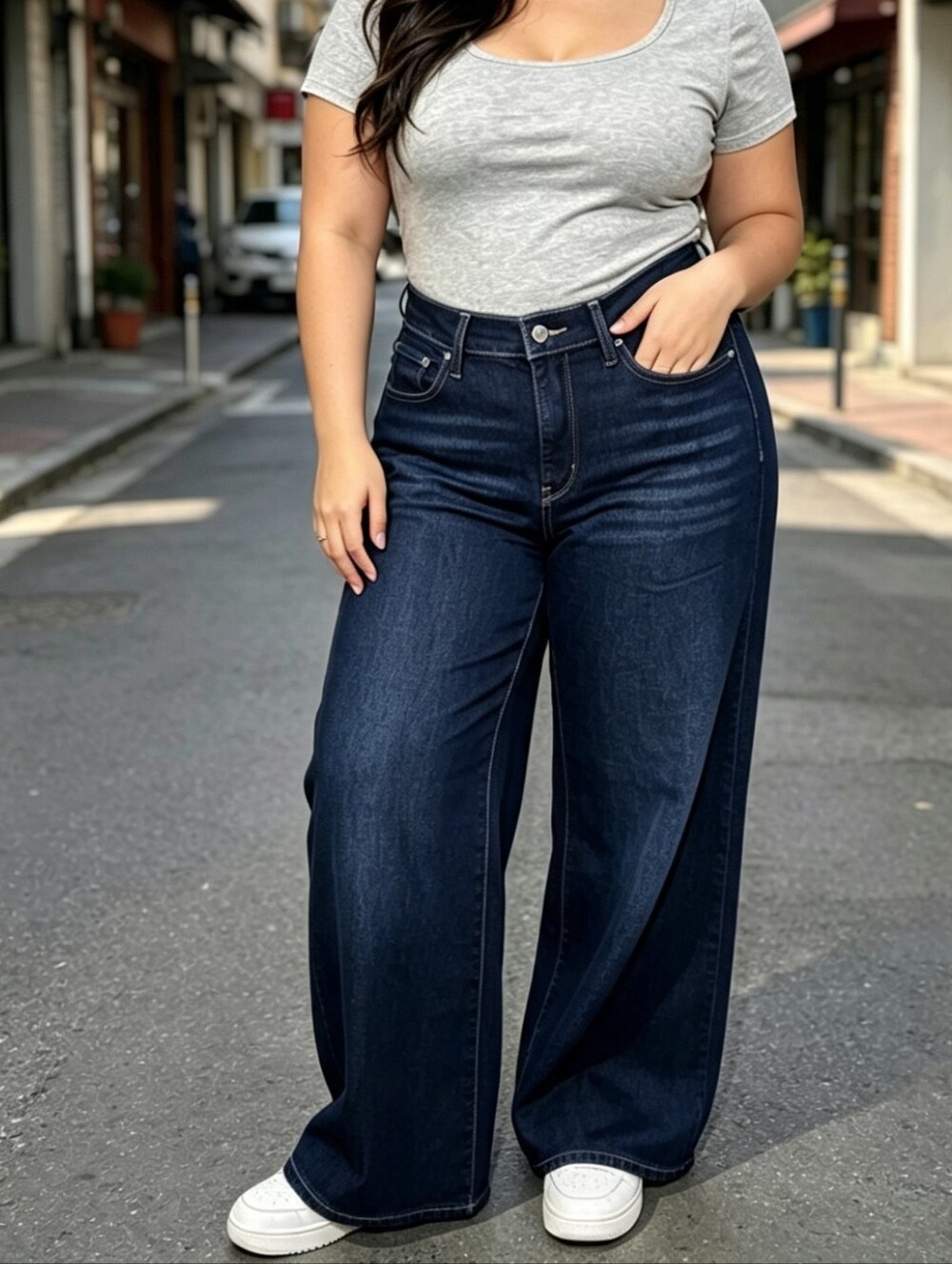 Levi's 318 Shaping Wide Leg Jeans  High Rise Stretch NWT Size 32